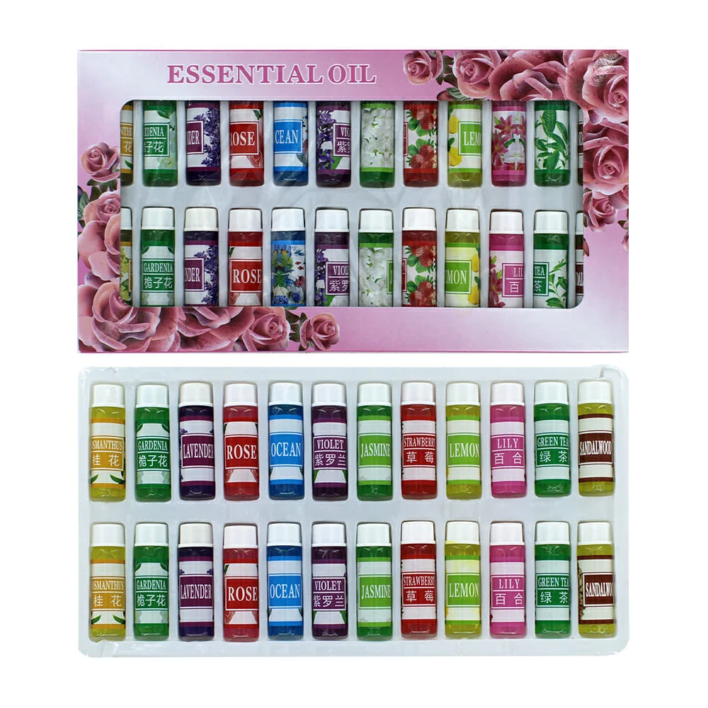 Juego con 24 frascos con esencias de aceite, 5ml para humidificador, …