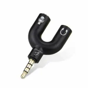 Divisor de audio estéreo 3.5mm, con dos salidas de auxiliar para audi…