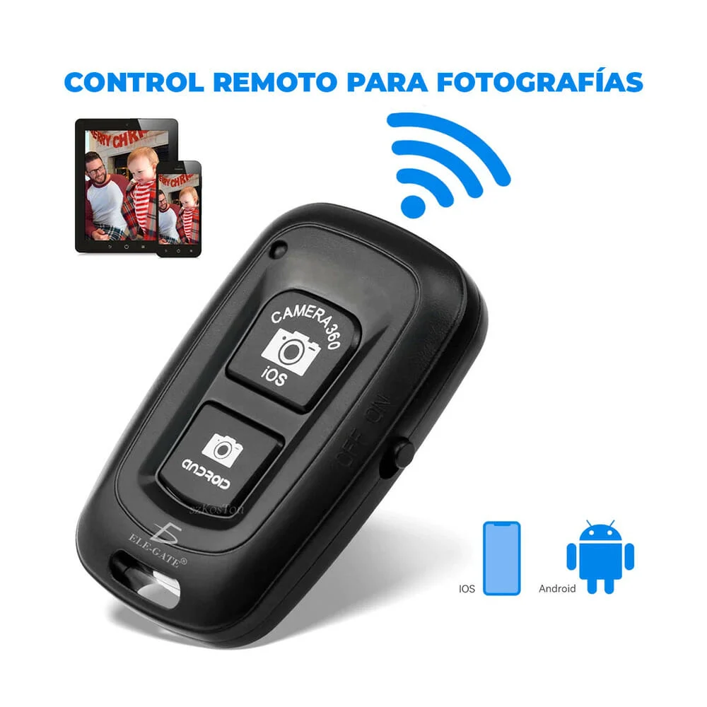 Mini control remoto universal bluetooth ele-gate para tomar fotografí…