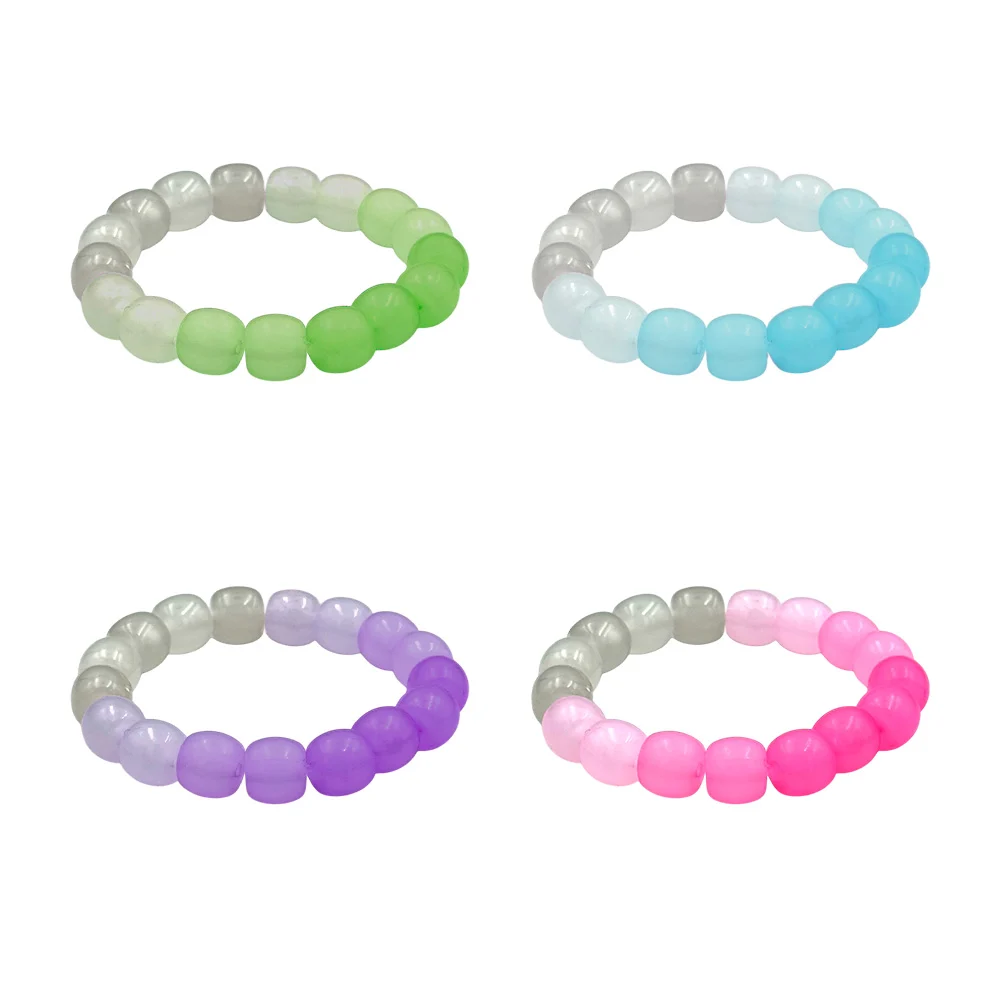 1pz pulsera elástica de bisutería bicolor, variedad de colores / zxq0…