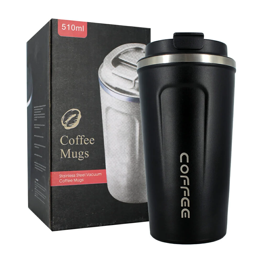 Termo liso con capacidad de 510ml y recubrimiento con tapadera de plá…