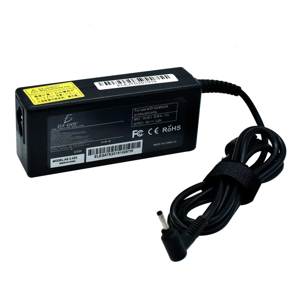 Cargador de punta delgada para laptop, compatible con Asus 65w / as.3…