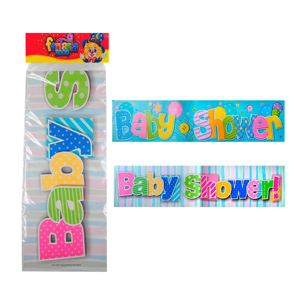 Letrero con temática de baby shower 87x19cm, variedad de modelos / le…