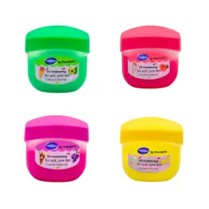 1pza Bálsamo labial tipo vaselina con olor a fruta y nieve, 7g, varie…