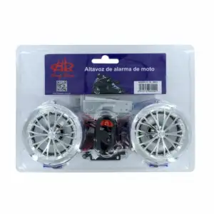 Alarma para motocicleta con 2 bocinas, control remoto y cables de ins…