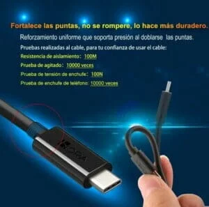 Cargador tipo C soporte