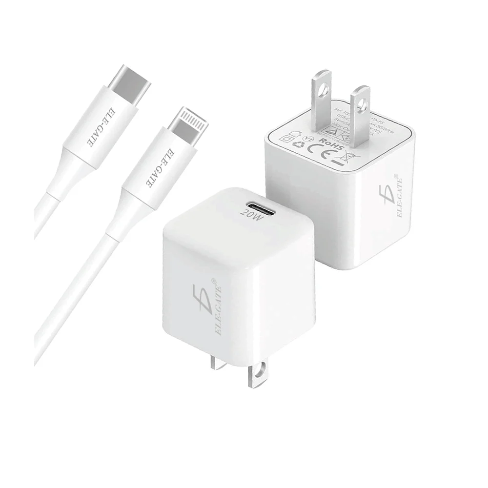 Combo cargador con cable de carga rápida pd tipo c usb 20w – Joinet