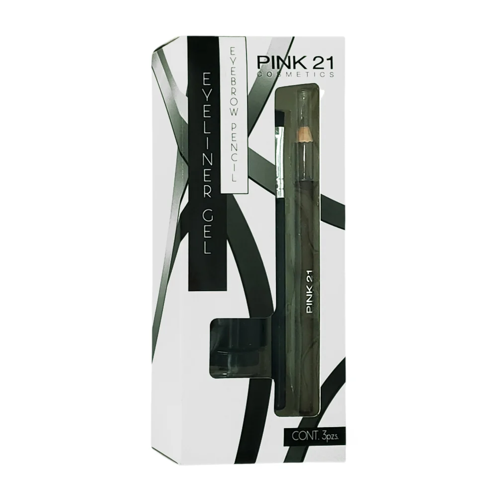 Set cosmético con frasco de gel delineador para ojos con brocha aplic…