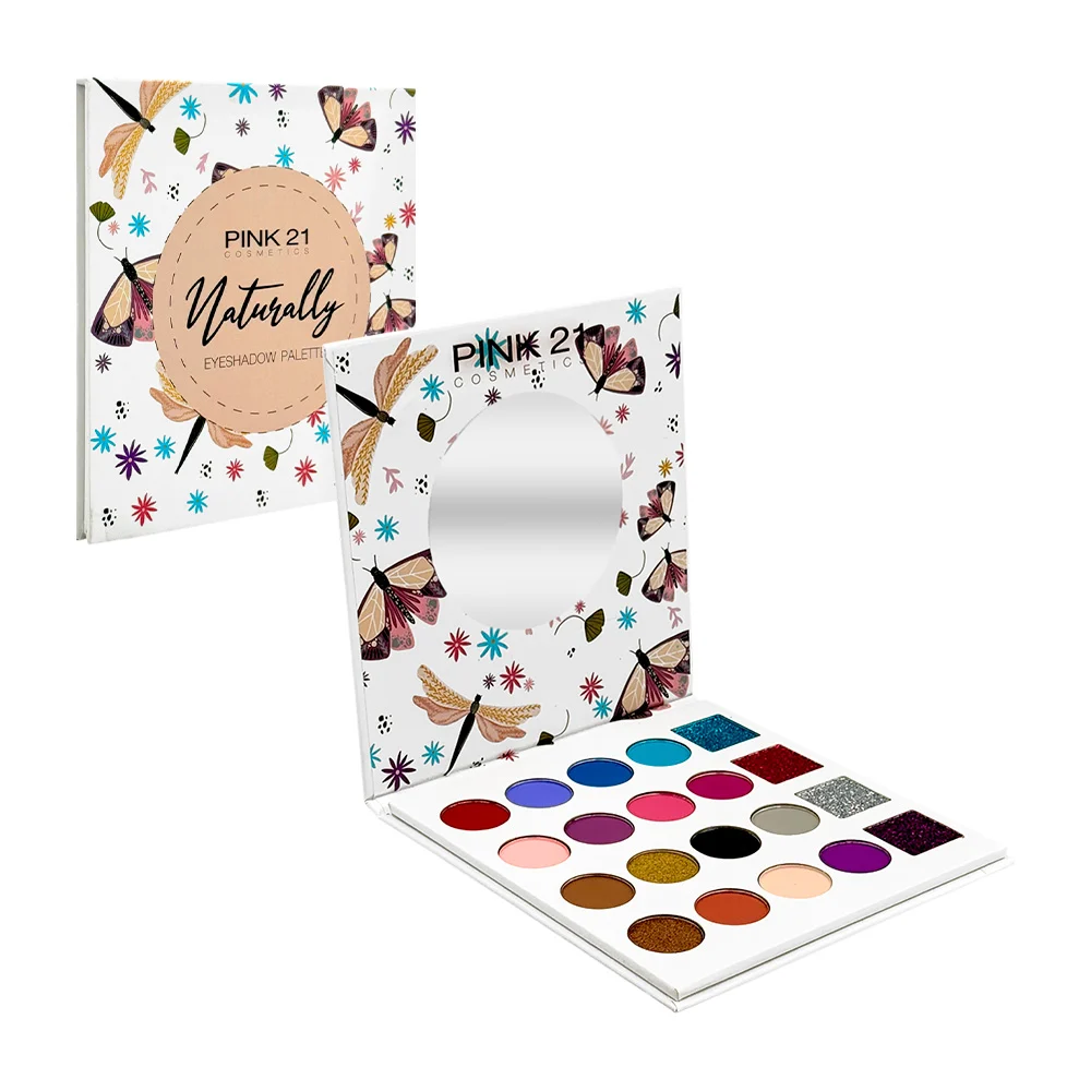 Paleta de sombras para ojos cuadrado, con 16 tonos diferentes efecto …