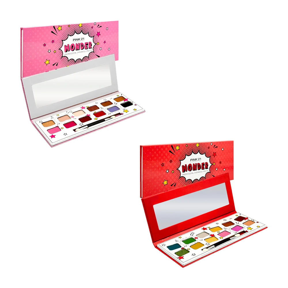 1pza paleta rectangular de sombras para ojos con 12 tonos diferentes …