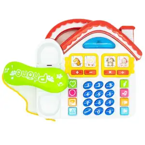 Teléfono de juguete con forma de casita / paraíso matemático y-6016c