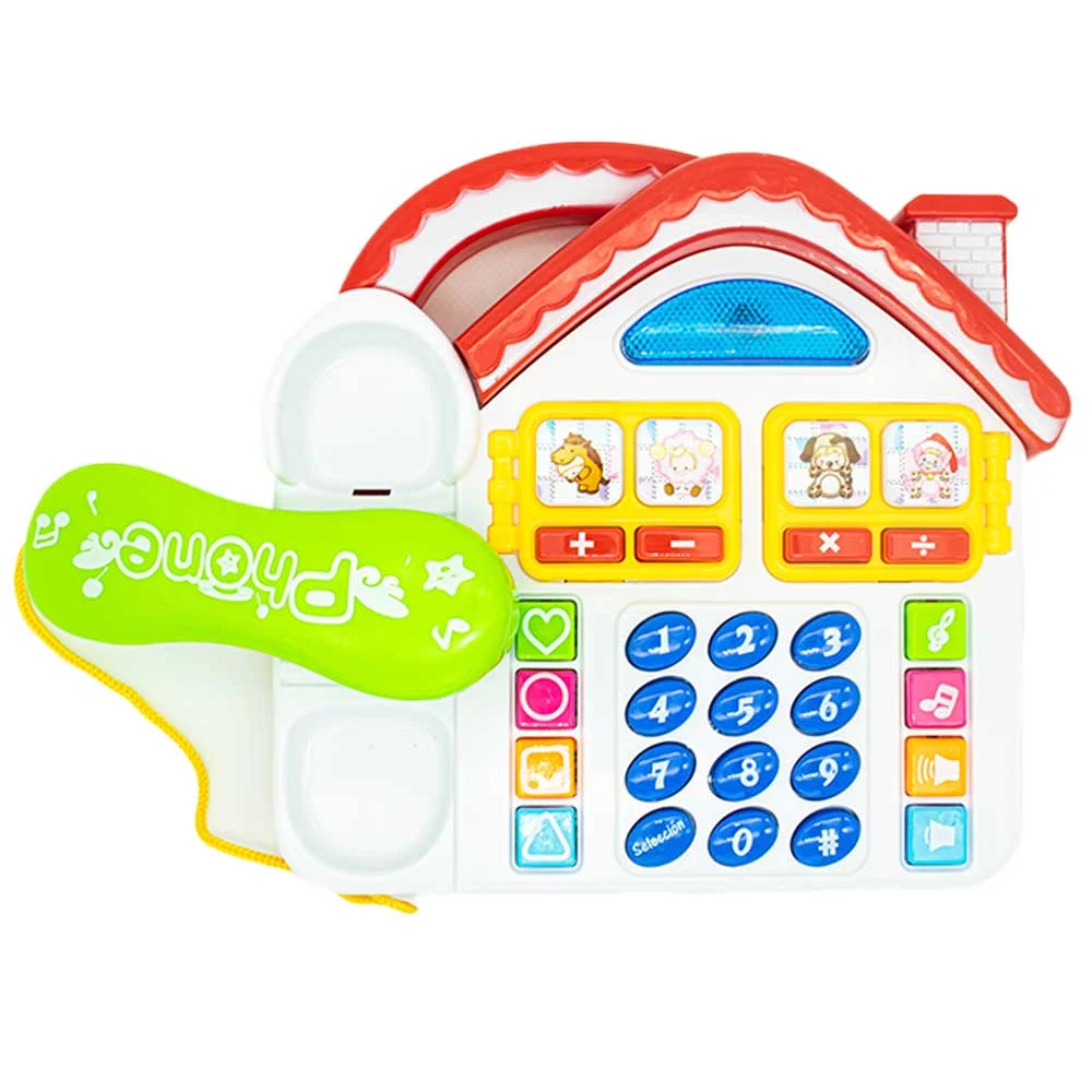 Teléfono de juguete con forma de casita / paraíso matemático y-6016c