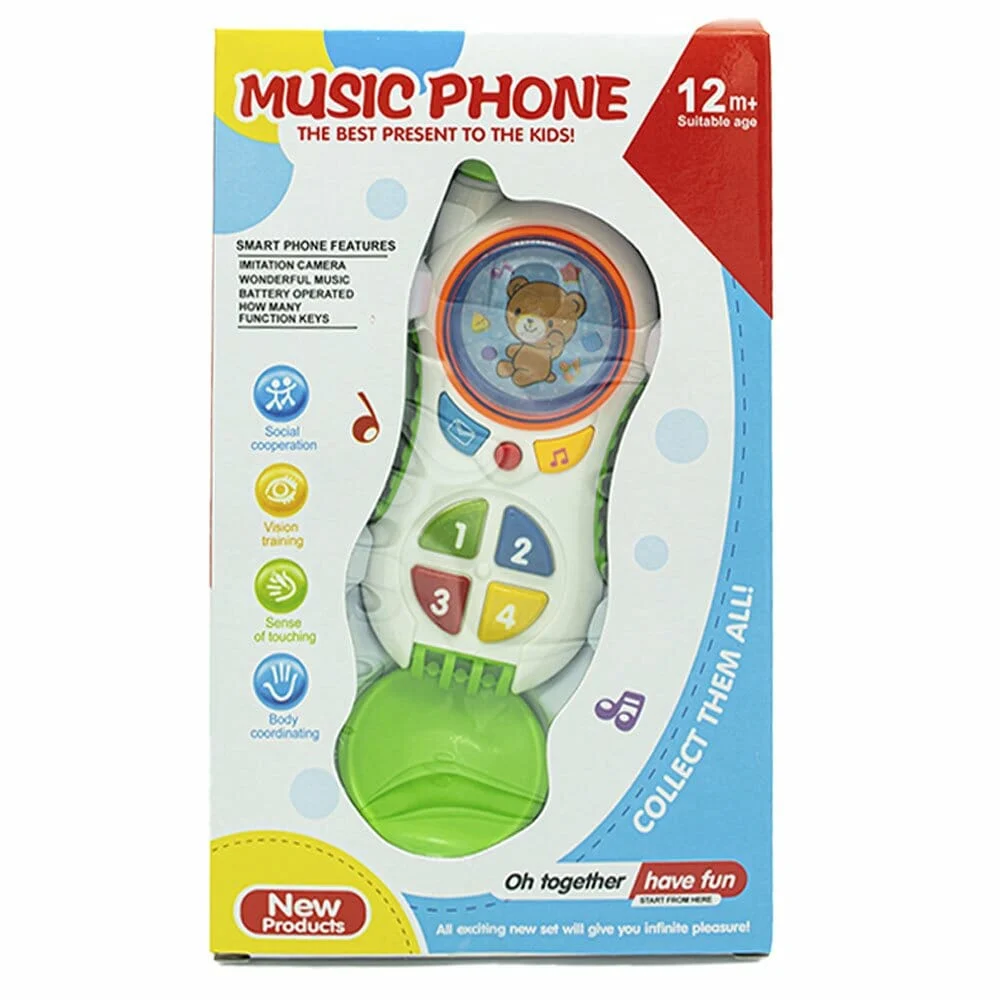 Teléfono musical de juguete infantil para bebés / music phone / cy101…