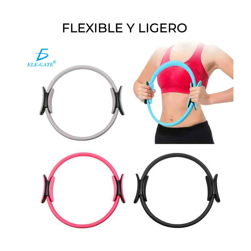 Aro con agarraderas de foamy para practica de yoga o pilates 37cm, va…