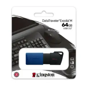 Memoria usb 3.2 data travel exodia kingston color azul negro de plást…