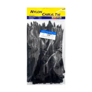 Paquete con 100 cinchos negros de nylon, 7.6x200mm / nylon cable tie …
