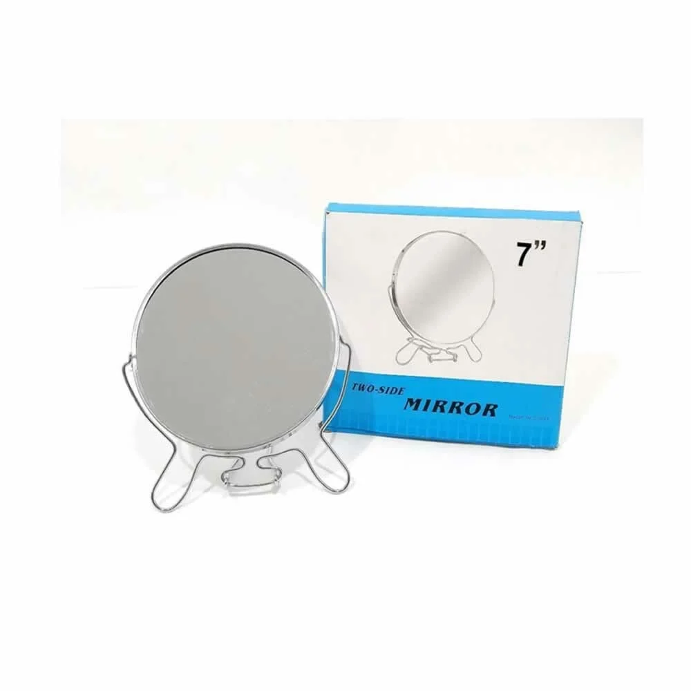 Espejo redondo doble de aumento con base metálica 7 pulgadas / m010 /…