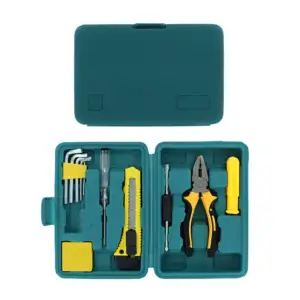 Kit estuche con 11 herramientas multifuncionales, cutter, pinzas, fle…