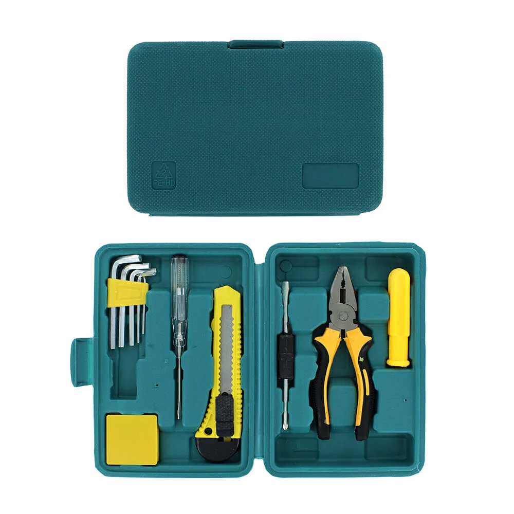 Kit estuche con 11 herramientas multifuncionales, cutter, pinzas, fle…