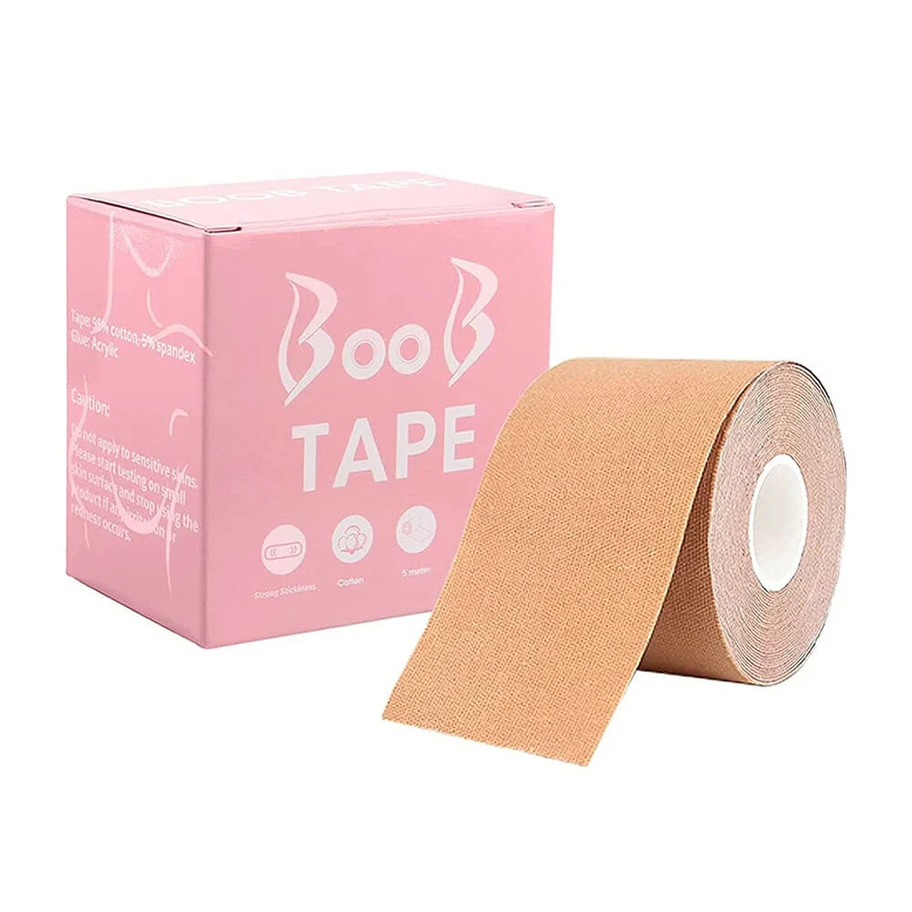 Cinta tape boob kylie tape de 5 metros para ajustar el busto, varieda…