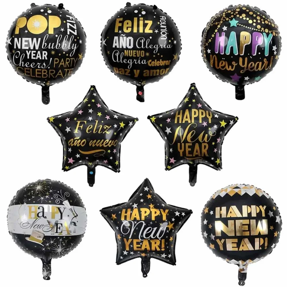 1pza Globo feliz año nuevo, feliz navidad, variedad de modelos y dise…