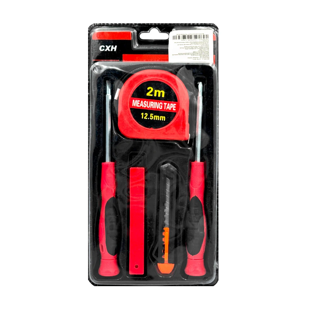 Set con 4 herramientas esenciales para usos generales + repuesto de n…