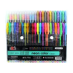 Paquete con 48 plumas neon color de gel con punta de 1mm / c023-3 / c…