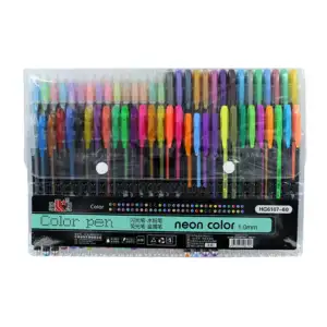 Paquete con 60 plumas neon color de gel con punta de 1mm / c023-4 / c…