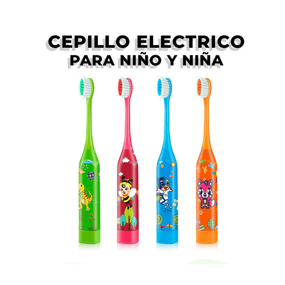 Cepillo eléctrico para niños + 3 cabezales de repuesto / hog.105