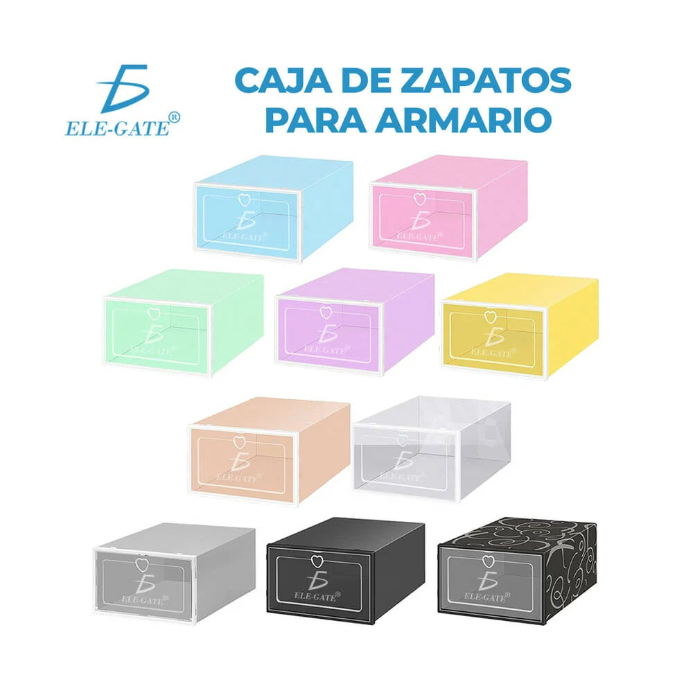 Juego con 6 organizadores apilables multifuncionales de plástico 23x3…