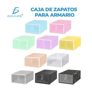 Juego con 6 organizadores apilables multifuncionales de plástico 23x3…
