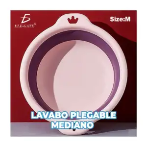 1pza Plato mediano plegable multifuncional 32cm, variedad de colores …