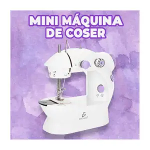 Mini máquina eléctrica ele-gate con luz led y 2 velocidades para cose…