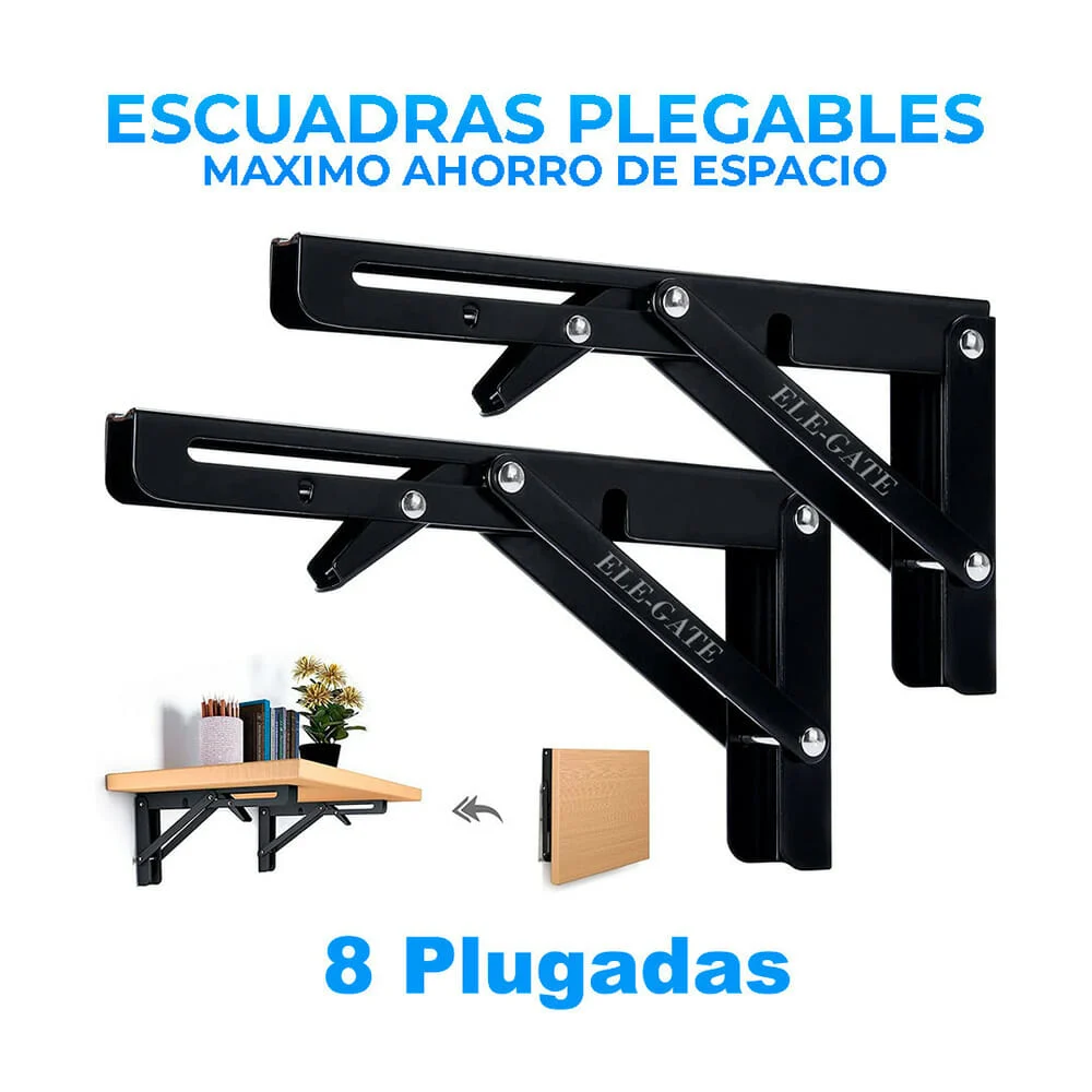 Par de soportes / escuadras metálicas de 8 pulgadas para repisa / hol…