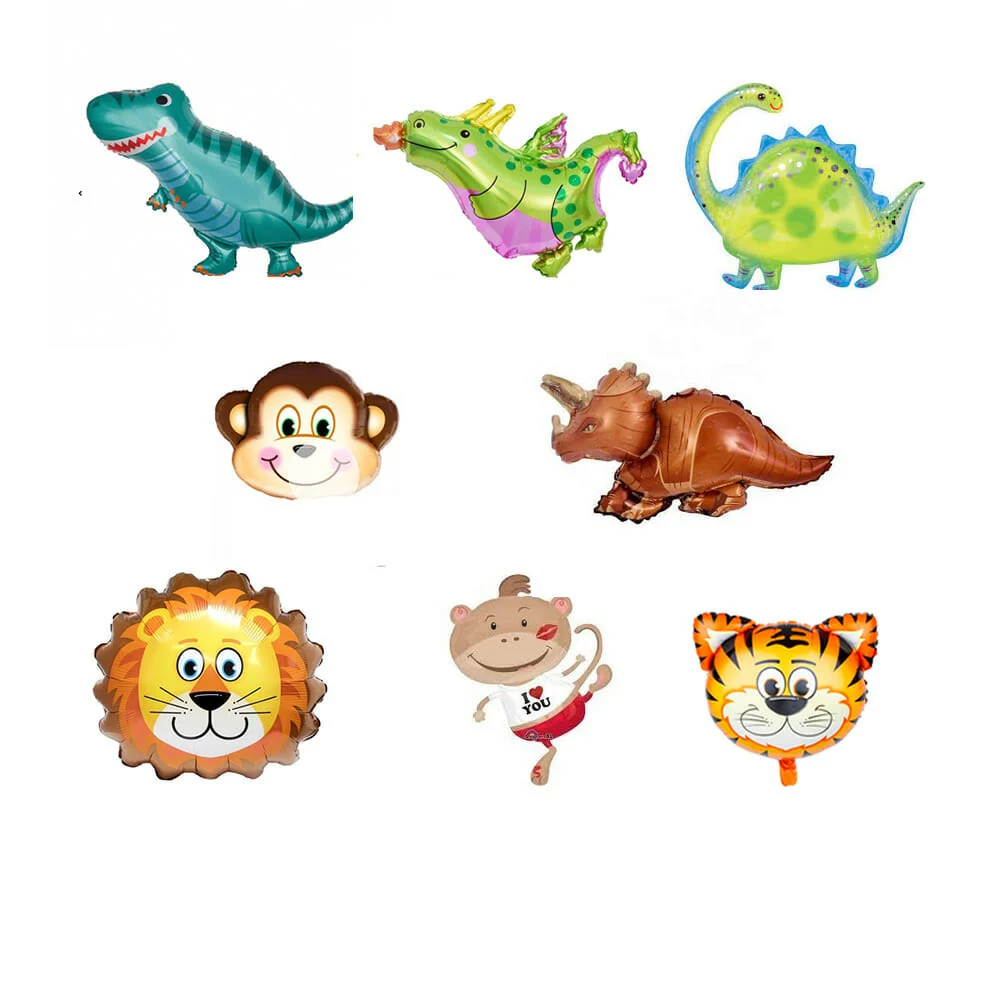 1pza Globo chico con forma de animales, vehículos, comida o anillo, v…