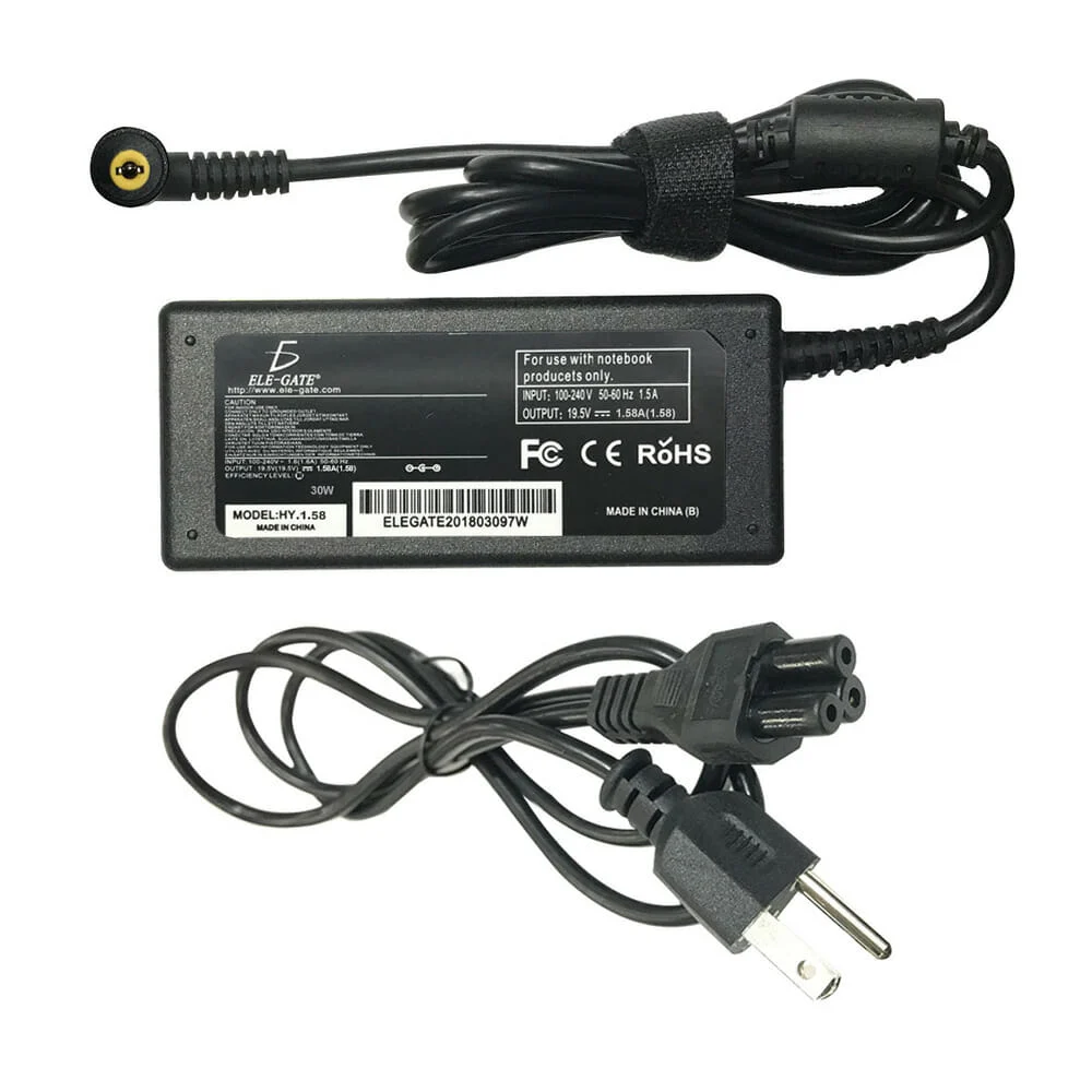 Cargador de punta amarilla para laptop, compatible con Hp mini 30w / …