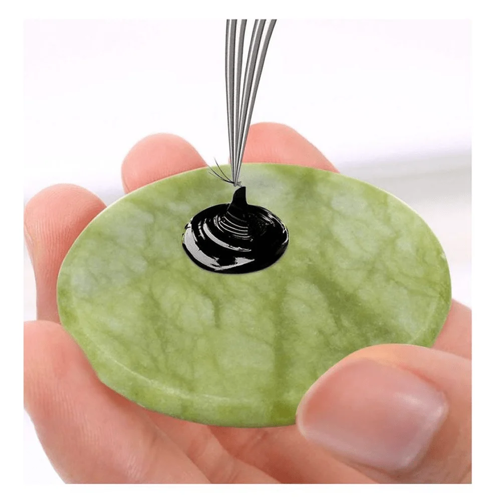1pza Piedra jade para adhesivo de pestañas pe-53 / R657 / piedra faci…