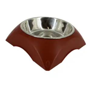 Tazón para perro metálico con base de plástico jr1024