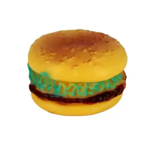 Juguete con sonido chifle chillón en forma de hamburguesa para mascot…