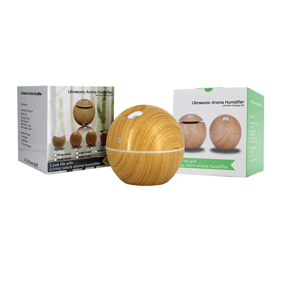 Humidificador led esfera con capacidad para 130ml, variedad de diseño…