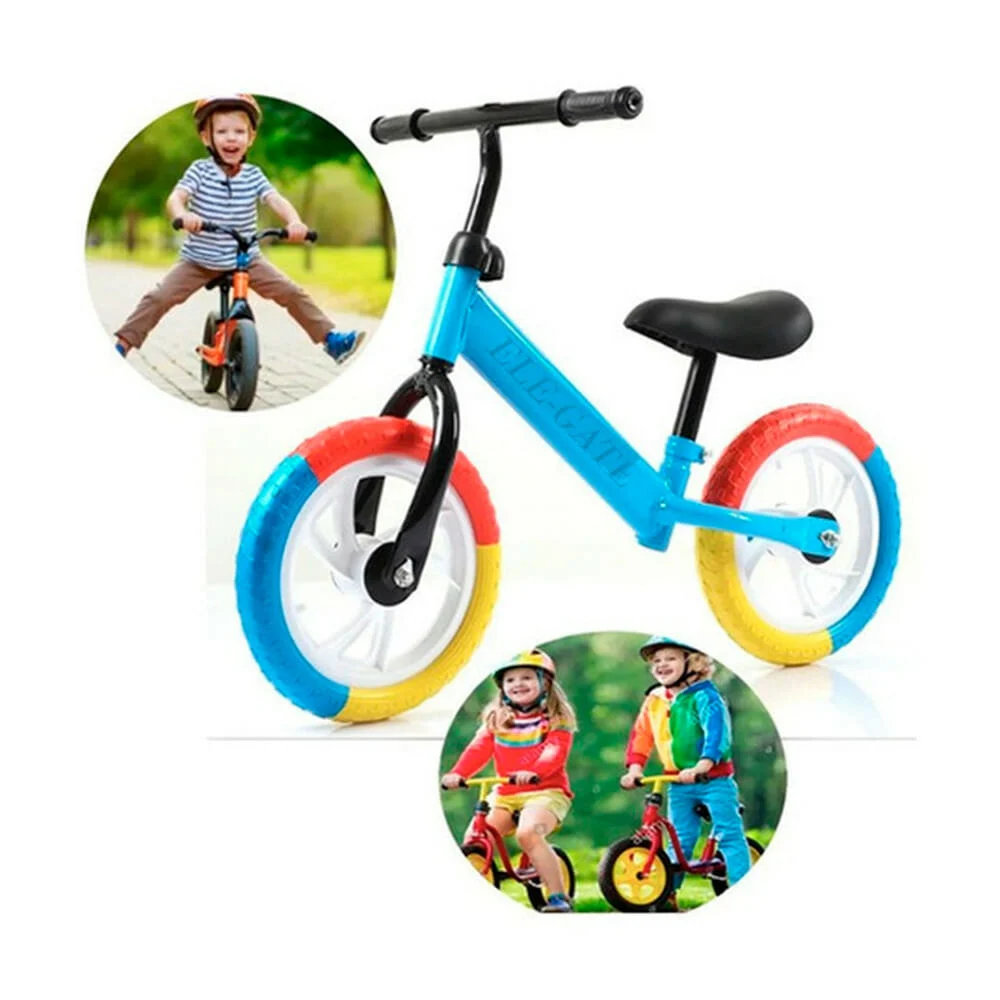 Bicicleta multicolor ajustable sin pedales para niños, variedad de co…