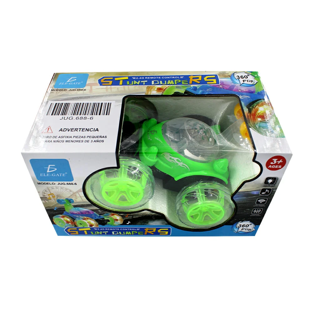 Carro acrobatico con luz y giro 360° a control remoto / stunt dumpe r…