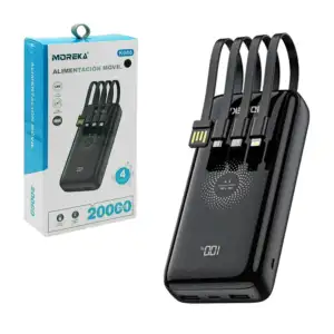 Power bank de 20000mah con carga inalámbrica con 4 interfaces de carg…
