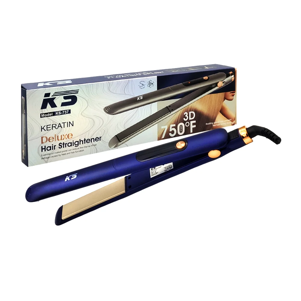 Plancha para el cabello, uso tipo keratina, placa de acero, broche de…