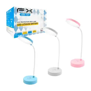 Lámpara de mesa led, flexible con tres modos de iluminación, colores …