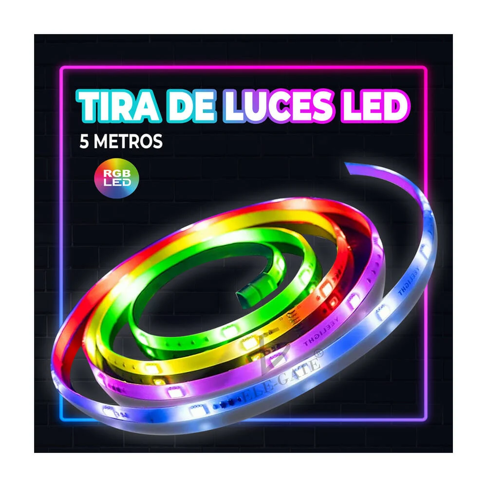 Tira led rgb de 5 metros con 150 leds / led.hx.05