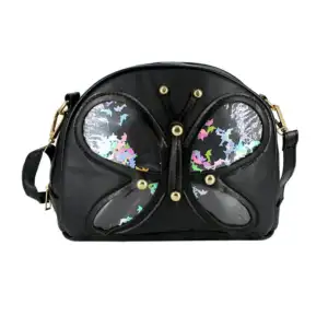 Bolsa de mano con diseño de mariposa con figuras encapsuladas / lk-92…