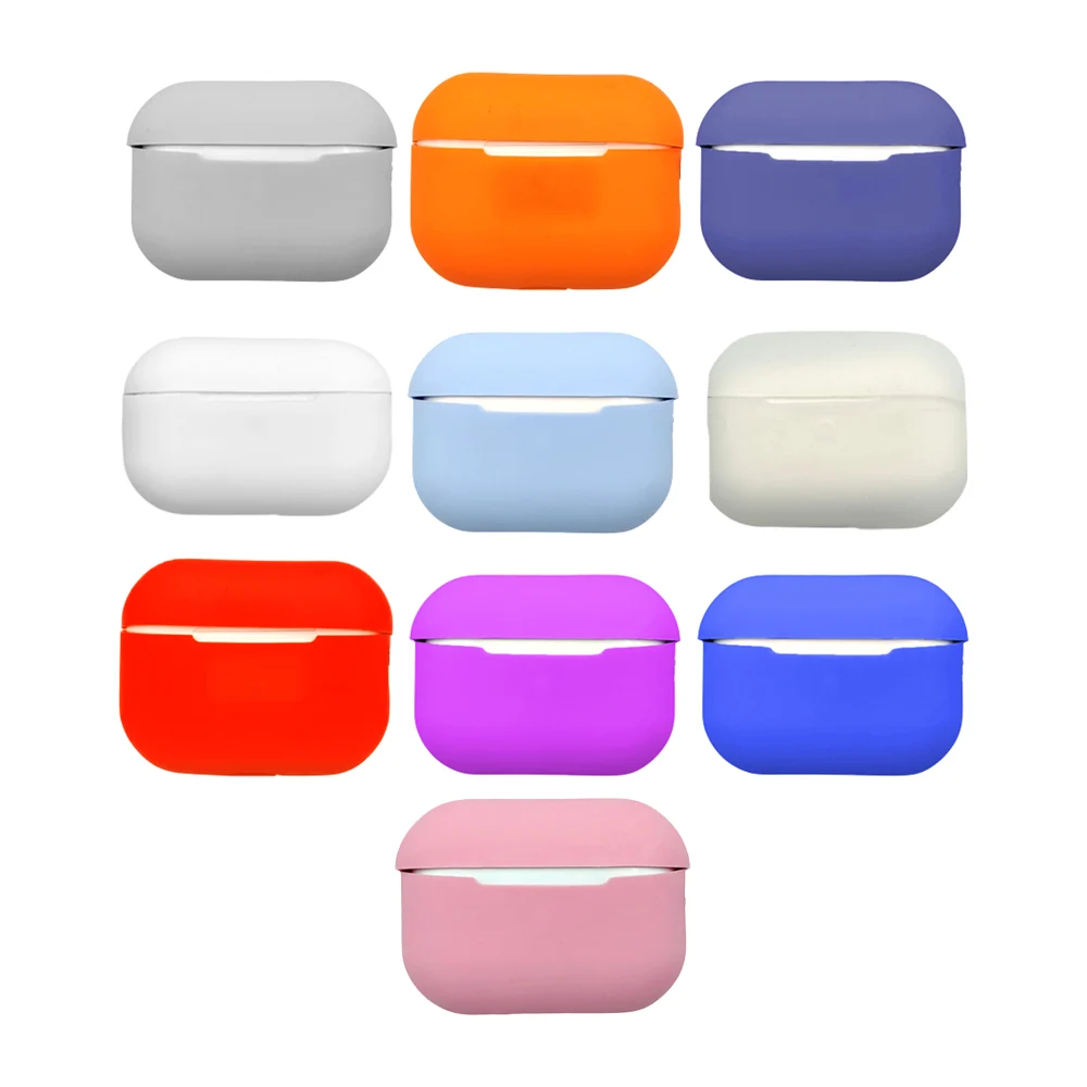 Funda de plástico liso para airpods, ajustable, variedad de colores /…