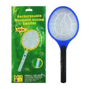 Raqueta eléctrica ovalada mata mosquitos, variedad de colores / lu866…