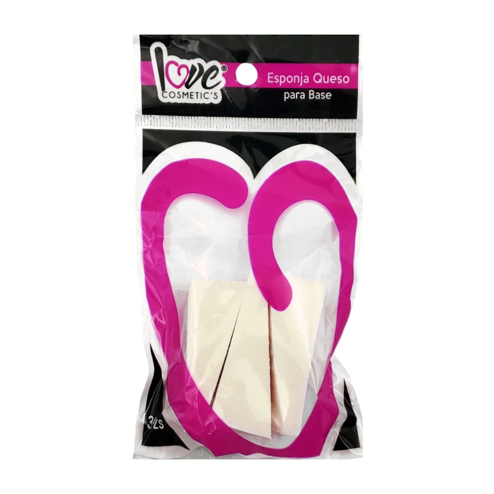 Paquete de 3 esponjas con forma de quesitos para aplicar maquillaje /…